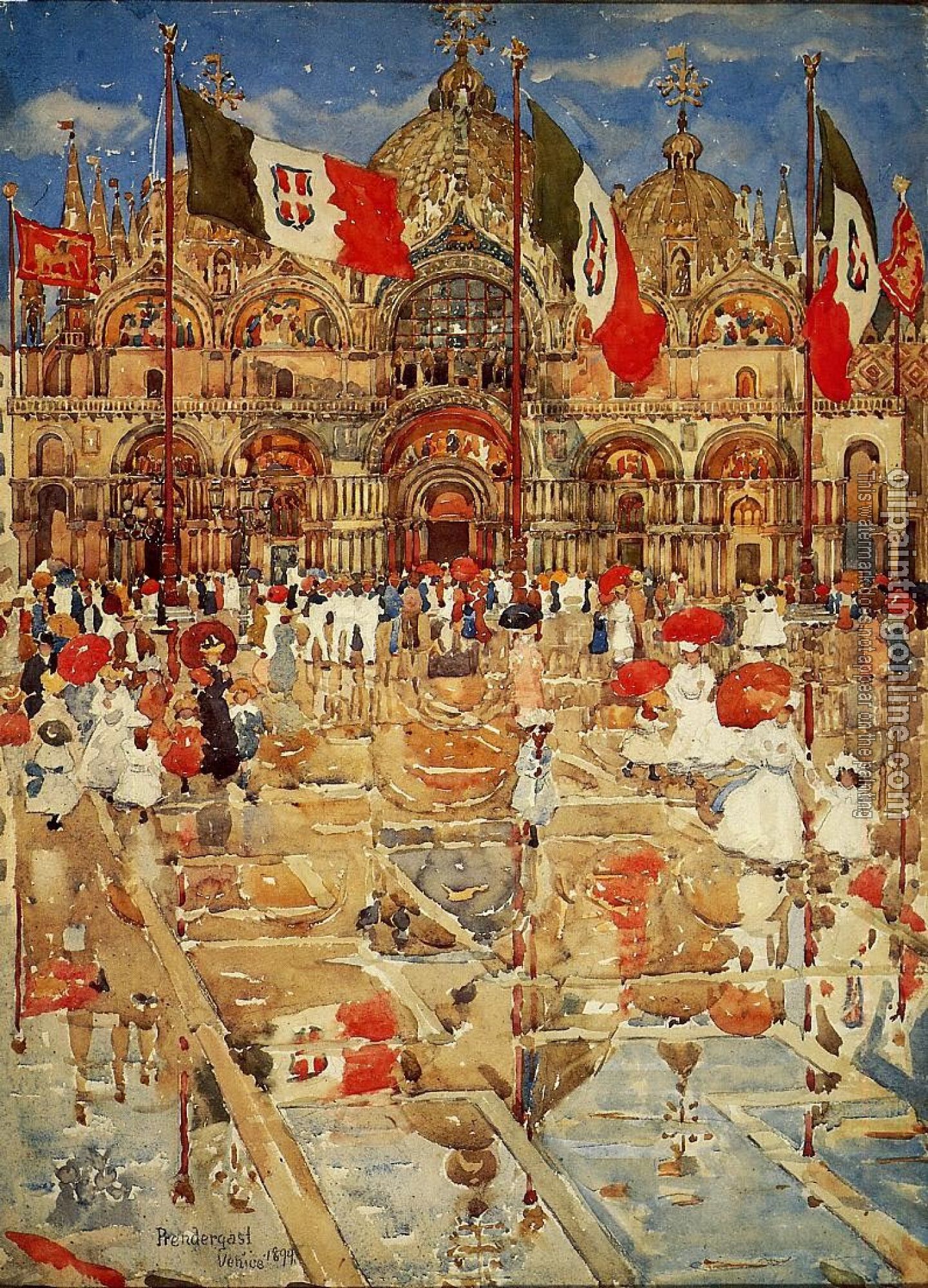 Prendergast, Maurice Brazil - Splash of Sunshine and Rain